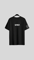 T-shirt Noir Graphique NASA