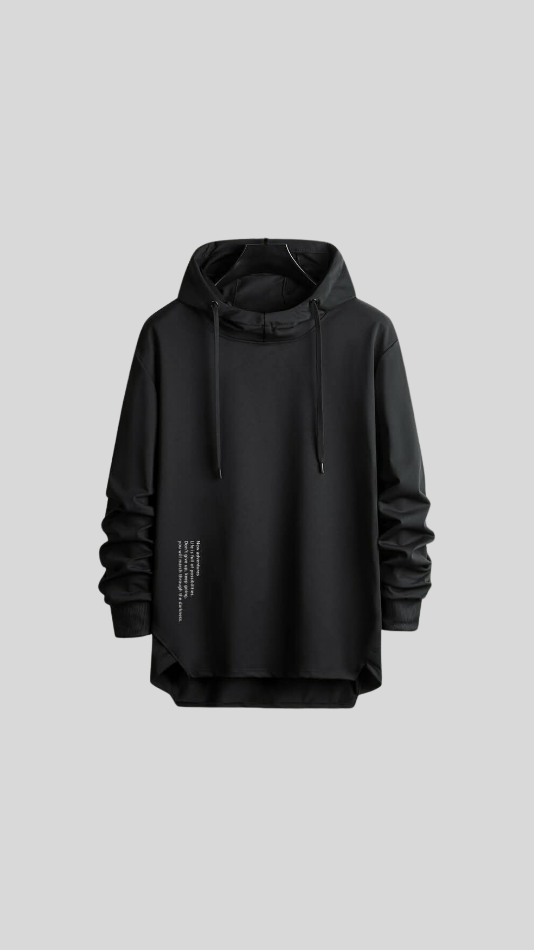 Sweat à Capuche Streetwear Noir – Confort & Style Minimaliste