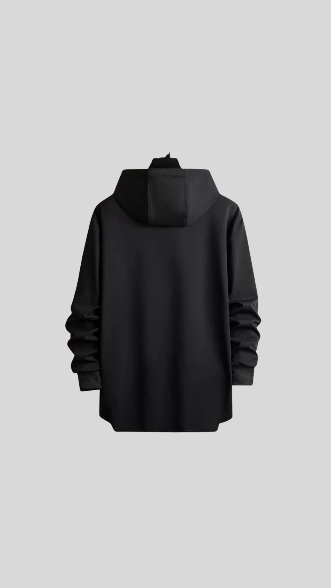 Sweat à Capuche Streetwear Noir – Confort & Style Minimaliste